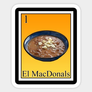 EL MACDONALS Sticker
